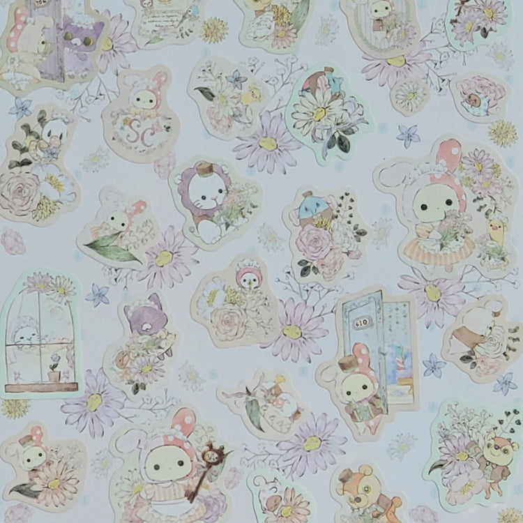 San-x Sentimental Circus Hotel Sticker Sheet stickers Japan Collectible Stationery Gifts Planners