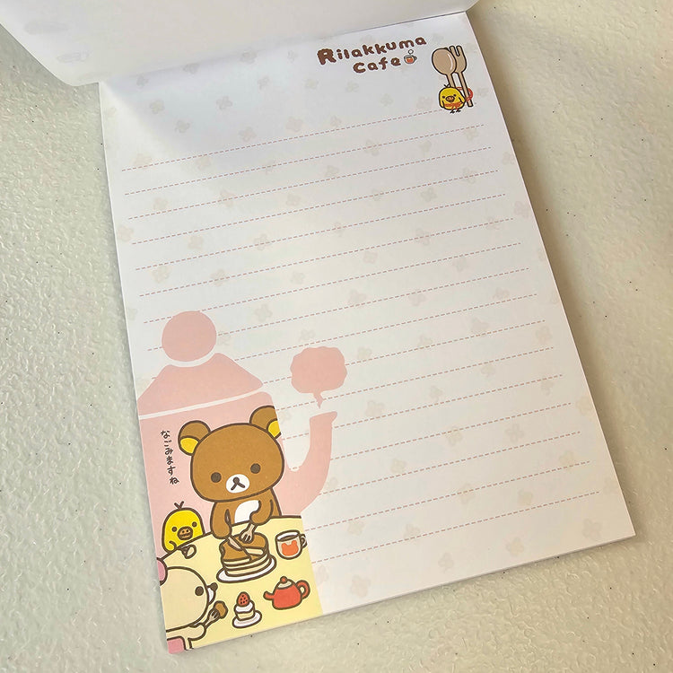 Rilakkuma Large Memo Pad Sticker Page Kawaii Stationery Notepad Collectible Used