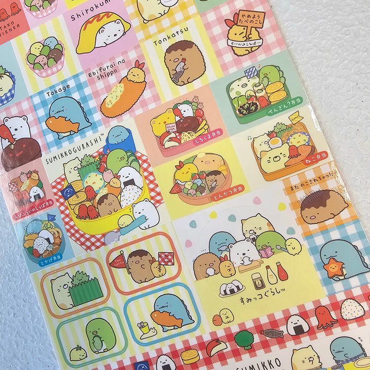 Sumikko Gurashi Sticker Sheet Kawaii Stationery Collectible Gifts