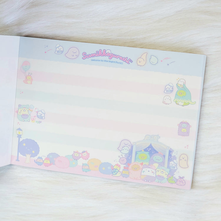 San-x Sumikko Gurashi Obake Ghost Halloween Large Memo Pad Kawaii Stationery Notepad