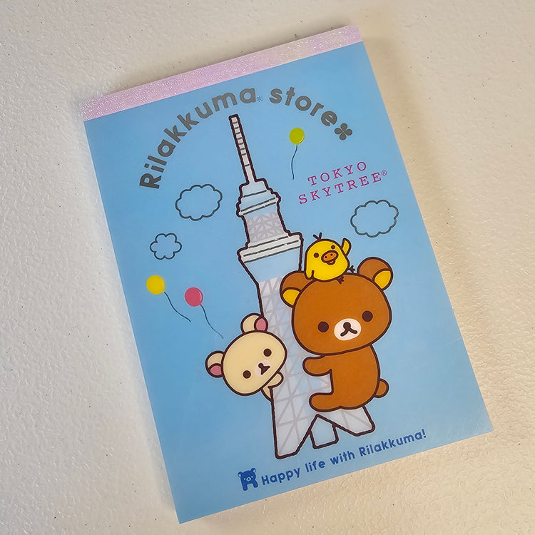 Rilakumma Memo Pad Kawaii Sticker Page Stationery Collectible Gifts
