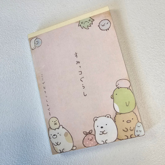 Sumikko Gurashi Memo Pad Sticker Sheet  Kawaii Stationery Collectible Gifts Used