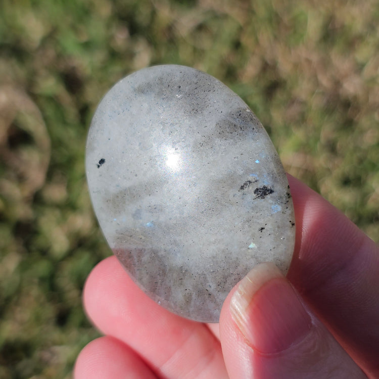 Labradorite Worry Stone Pocket Crystals Mineral BONUS Info Card Gifts