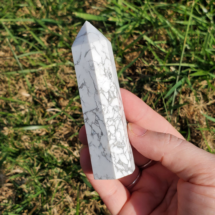 Howlite Tower Crystals BONUS INFO CARD Collectible