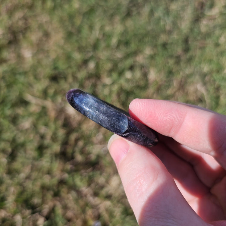 Rainbow Fluorite Worry Pocket Stone Crystals BONUS INFO CARD Gifts