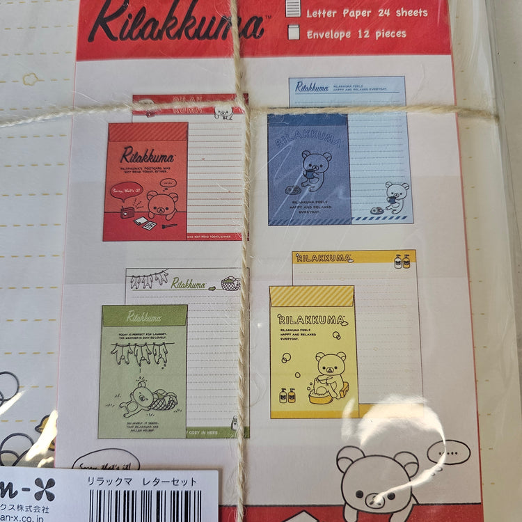 Rilakkuma Letterset stationery Set Kawaii Japan Mail Letter Writing Collectible Gifts