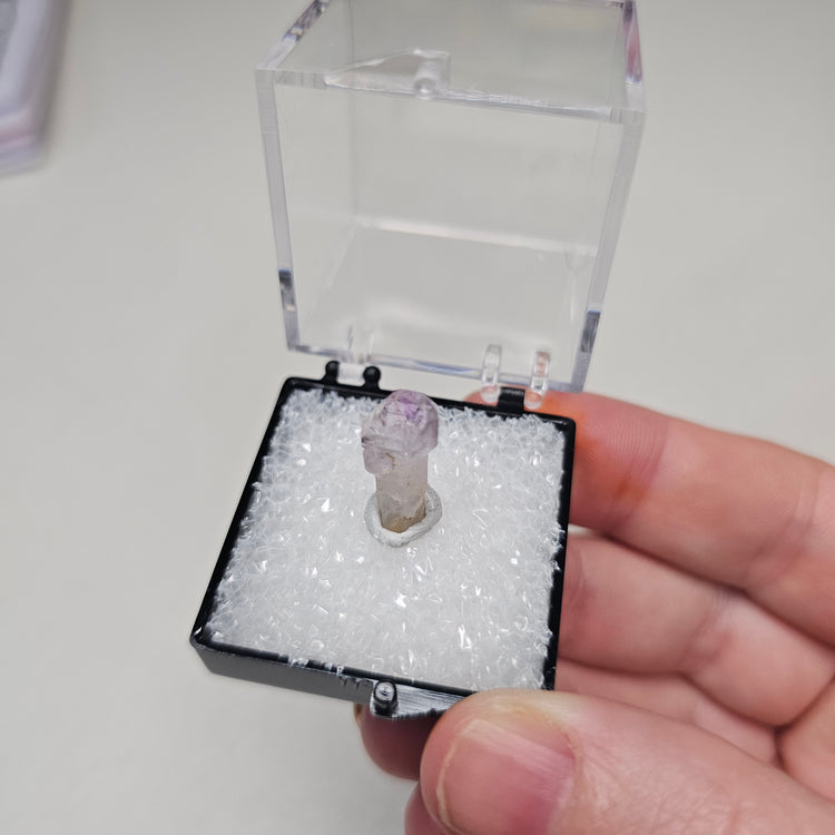 Amethyst Scepter Crystals Minerals Thumbnails Natural Specimen Collectible