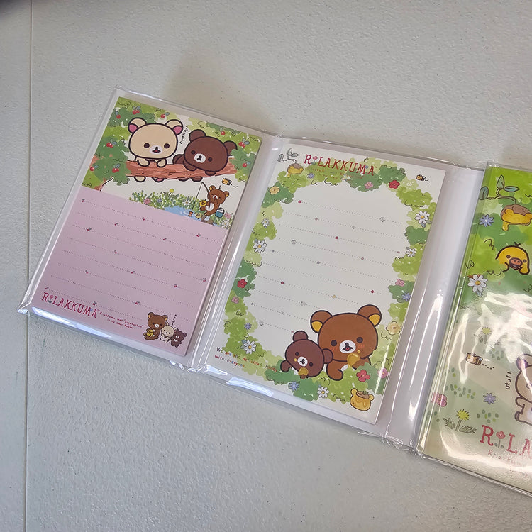 Rilakkuma Fold Out Memo Pad Kawaii Stationery Collectible Gifts