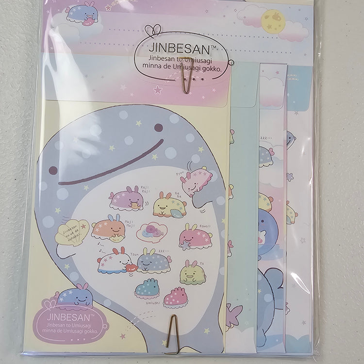 San-x Jinbesan Letterset stationery Set Kawaii Japan Mail Letter Writing Collectible Gifts