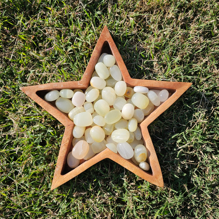 Tumbled Green Onyx Stones 1 kilo Crystals Collectible Healing Reiki Polished LOT