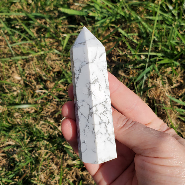 Howlite Tower Crystals BONUS INFO CARD Collectible