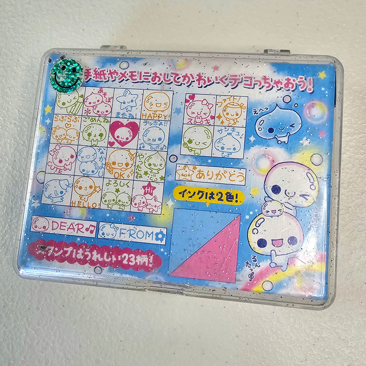 Awawa chan Kawaii Stamp set stampers Japan Retro Collectible Gifts Planner Used