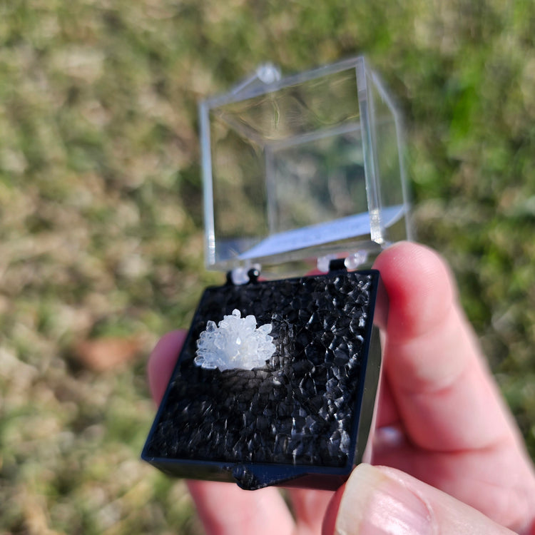 Quartz Flower Crystals Minerals Thumbnails Natural Specimen Collectible