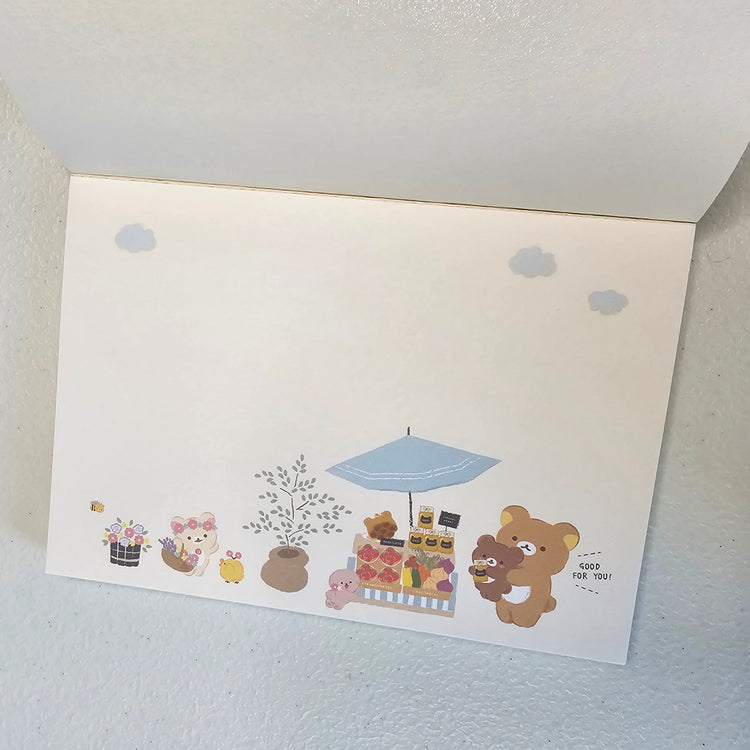 Rilakkuma Memo Pad Kawaii Stationery Collectible Gifts Used