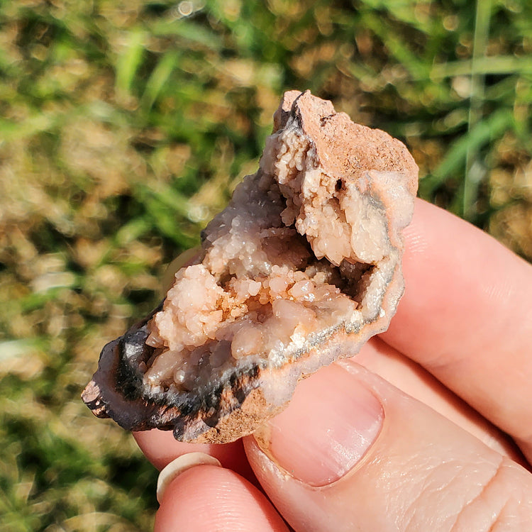 Pink Amethyst Geode Specimen BONUS INFO CARD Gifts