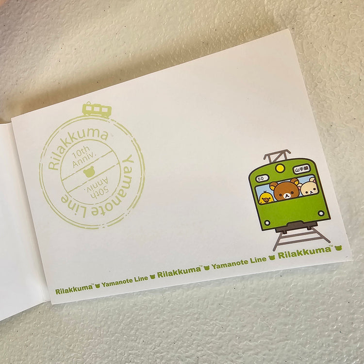 Rilakkuma Yamanote Line Memo Pad Kawaii Stationery Notepad Collectible Gifts