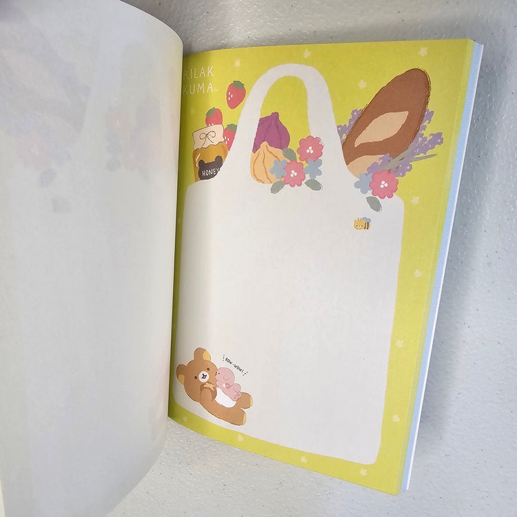 Rilakkuma Memo Pad Kawaii Stationery Collectible Gifts Used