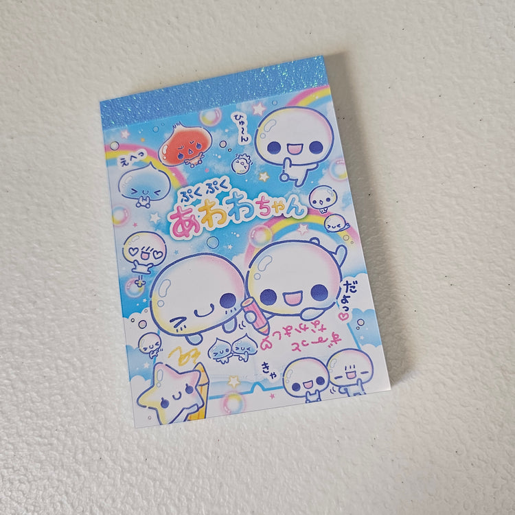 Awawa chan Mini Memo Pad Kawaii Stationery Collectible Gifts