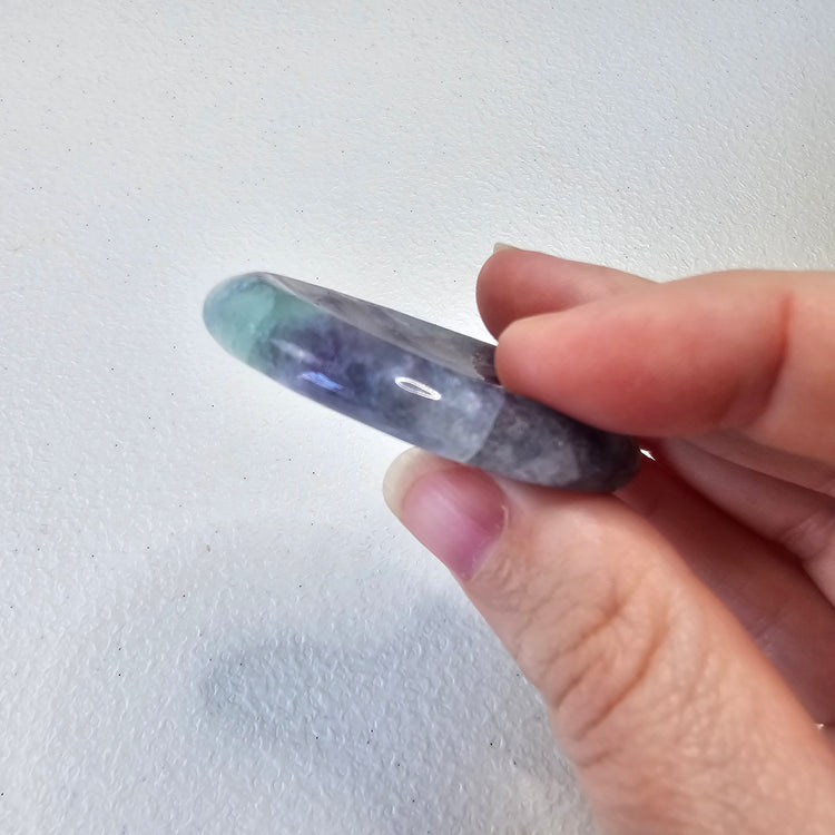 Rainbow Fluorite Worry Pocket Stone Crystals BONUS INFO CARD Gifts