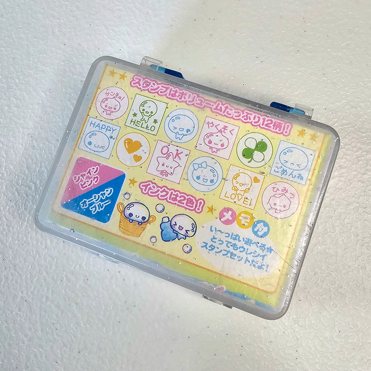 Awawa chan Kawaii Stamp set stampers Japan Retro Collectible Gifts Planner Used