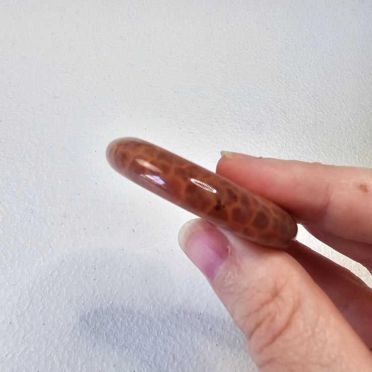 Fire Agate Worry Pocket Stone Crystals Stones BONUS INFO CARD Gifts