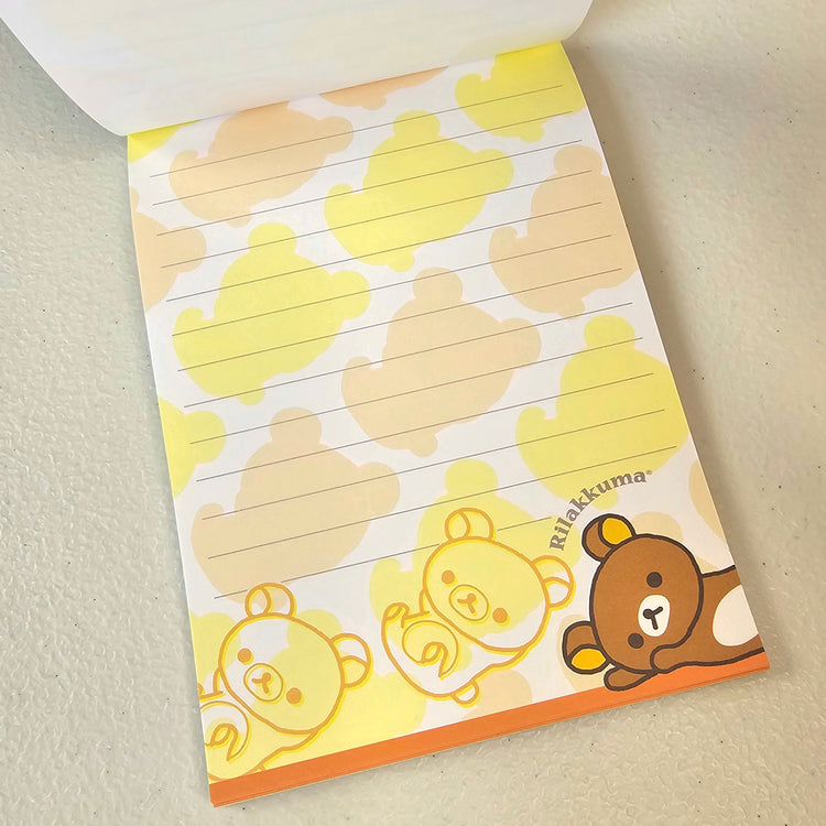 Rilakkuma Large Memo Pad Sticker Page Kawaii Stationery Notepad Collectible Used