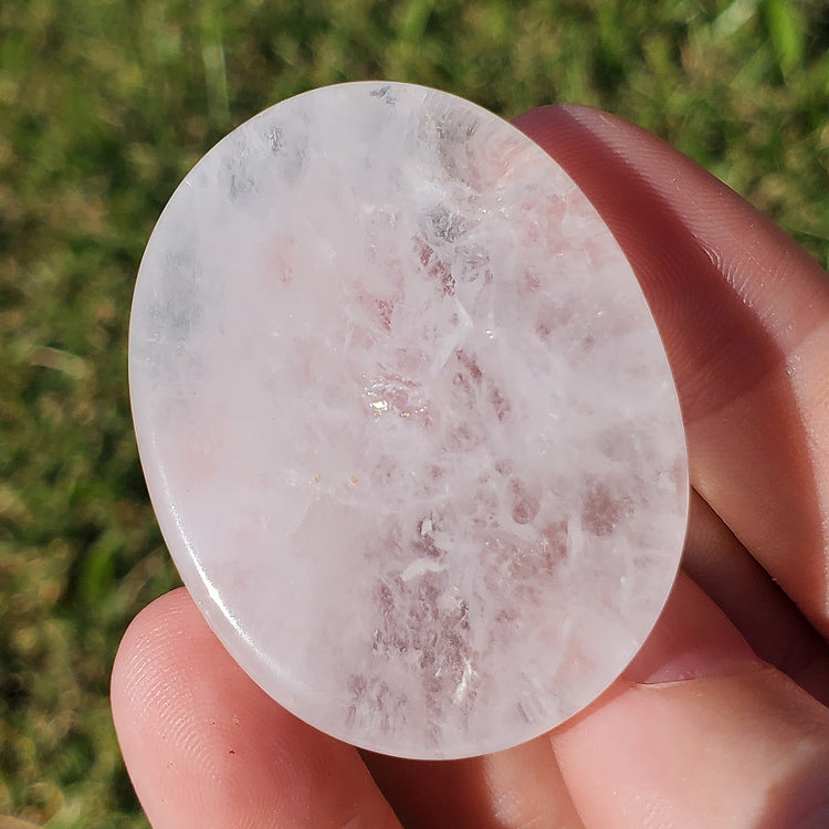 Clear Quartz Beautiful Worry Pocket Stone Crystals Mineral Stones Natural BONUS Information Card Metaphysical Gifts