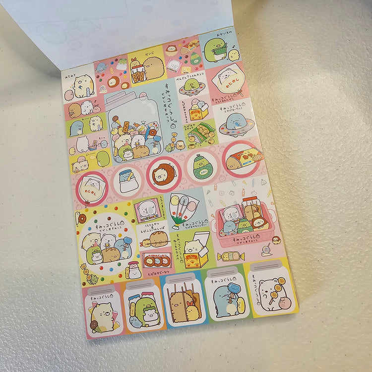 San-x Sumikko Gurashi Large Memo Pad Sticker Page Kawaii Japan