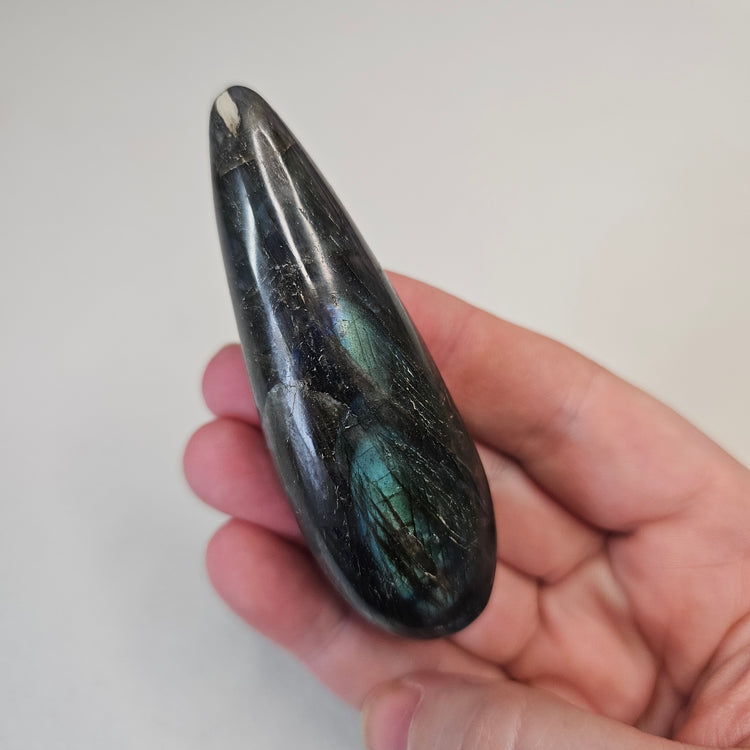 Labradorite Massage Wand for Massage Therapy Crystal Healing Acupressure Reiki Energy Work Body