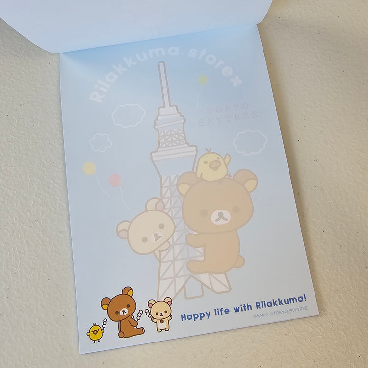 Rilakumma Memo Pad Kawaii Sticker Page Stationery Collectible Gifts