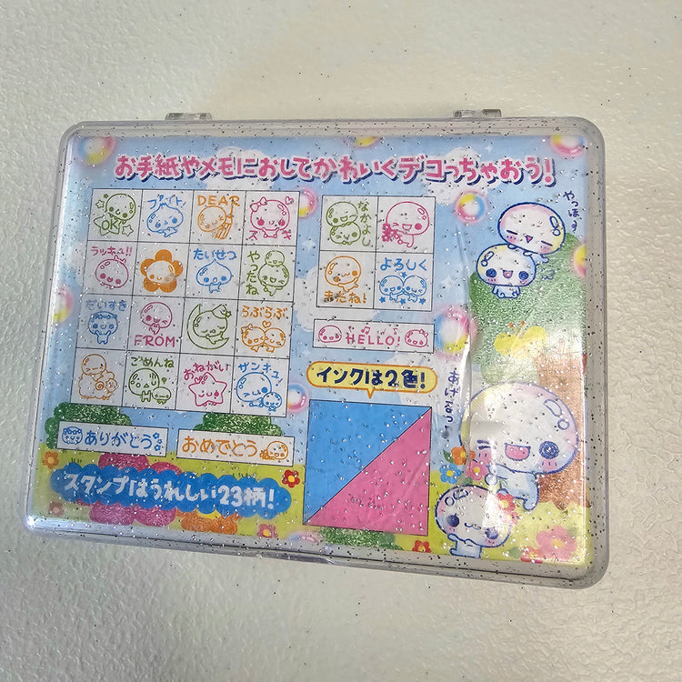 Awawa chan Kawaii Stamp set stampers Japan Retro Collectible Gifts Planner Used