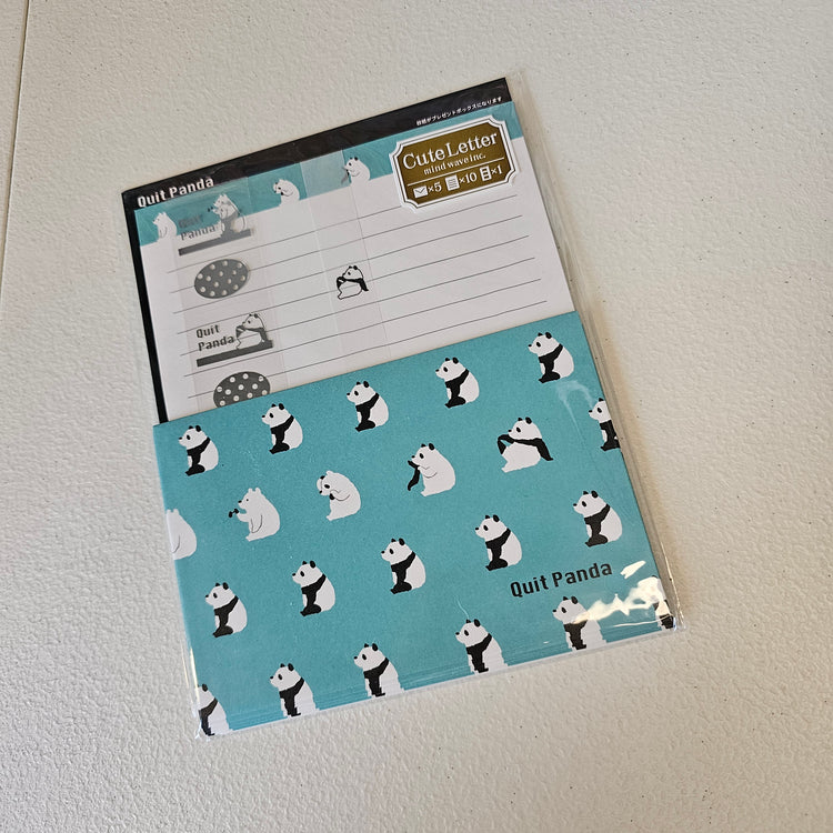 Panda Mind Wave Letterset stationery Set Kawaii Japan Mail Letter Writing Collectible Gifts