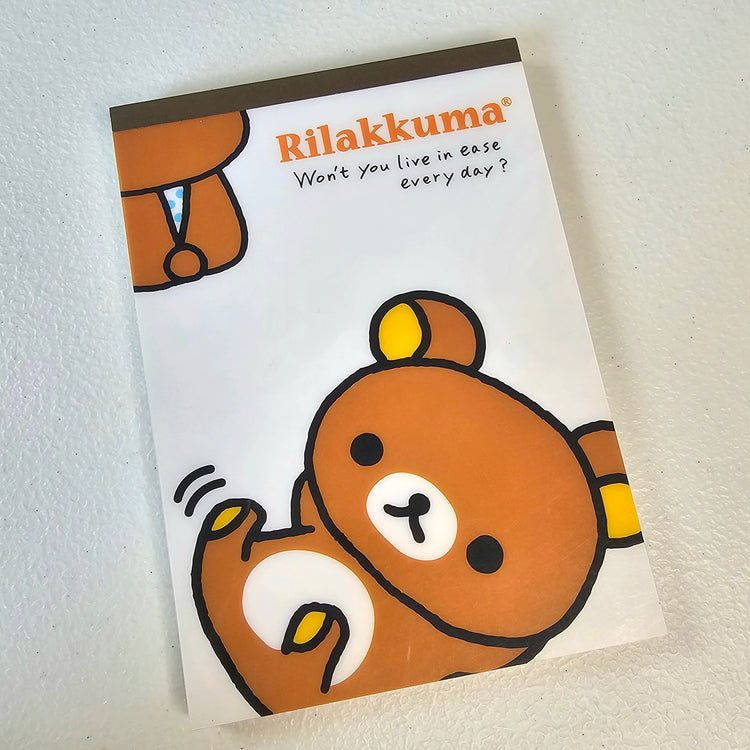 Rilakkuma Large Memo Pad Sticker Page Kawaii Stationery Notepad Collectible Used