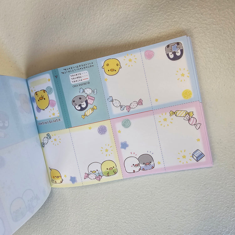 Kopiyo Friends Memo Pad Kawaii Stationery Collectible Gifts