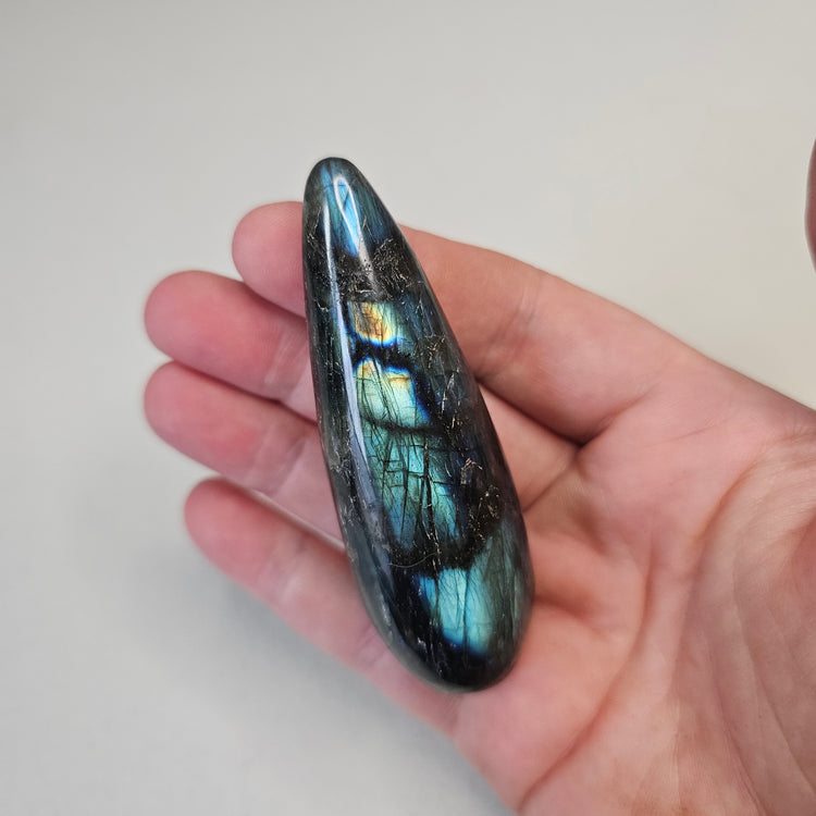 Labradorite Massage Wand for Massage Therapy Crystal Healing Acupressure Reiki Energy Work Body