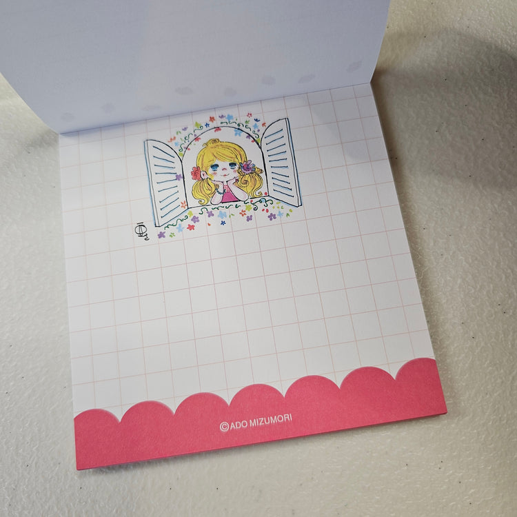 Ado Mizumori Memo Pad Kawaii Stationery Collectible Gifts