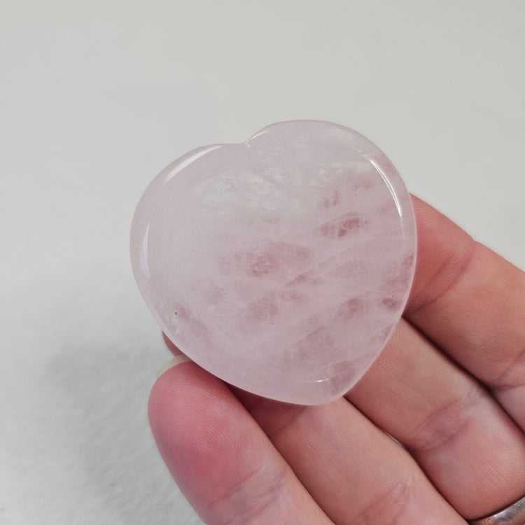 Rose Quartz Worry Pocket Stone Crystals BONUS INFO Card Gifts