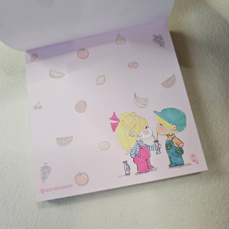 Ado Mizumori Memo Pad Kawaii Stationery Collectible Gifts