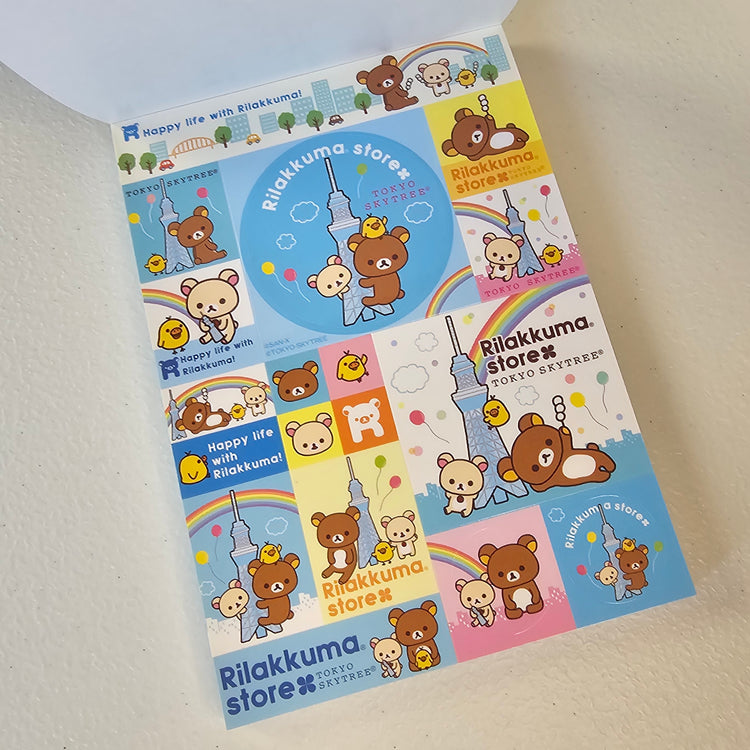 Rilakumma Memo Pad Kawaii Sticker Page Stationery Collectible Gifts