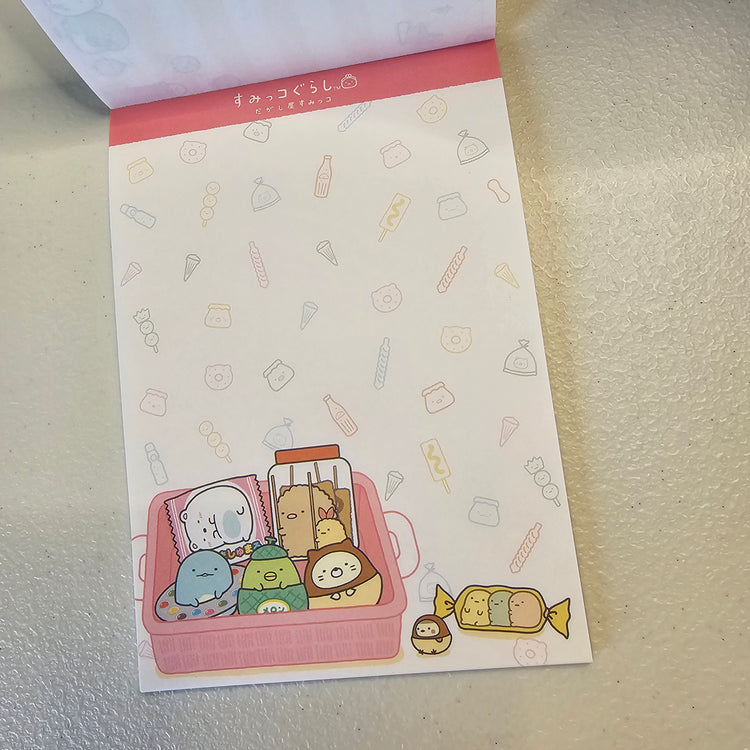 San-x Sumikko Gurashi Large Memo Pad Sticker Page Kawaii Japan