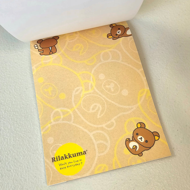 Rilakkuma Large Memo Pad Sticker Page Kawaii Stationery Notepad Collectible Used