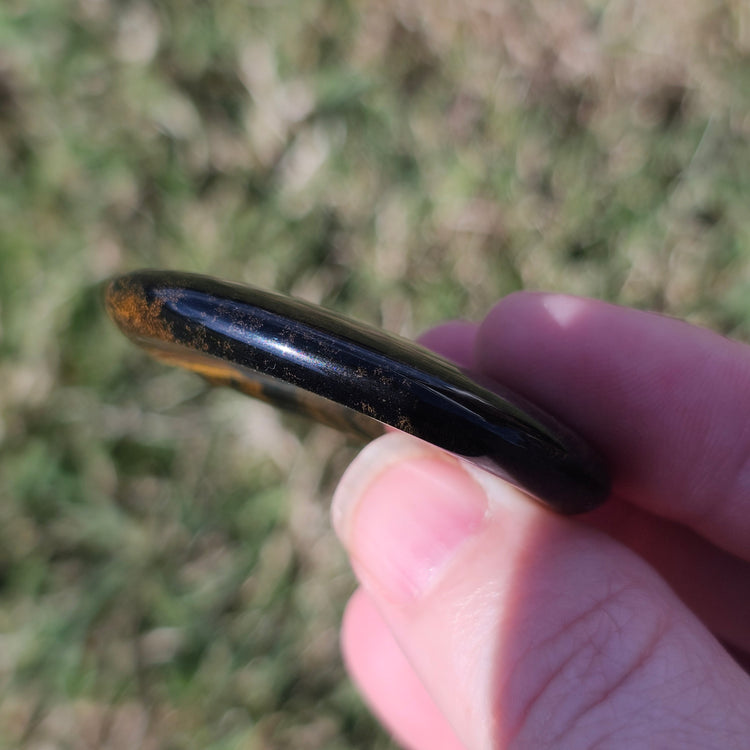 Tiger's Eye Worry Pocket Stone BONUS Info Card Gifts