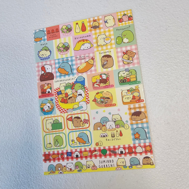 Sumikko Gurashi Sticker Sheet Kawaii Stationery Collectible Gifts