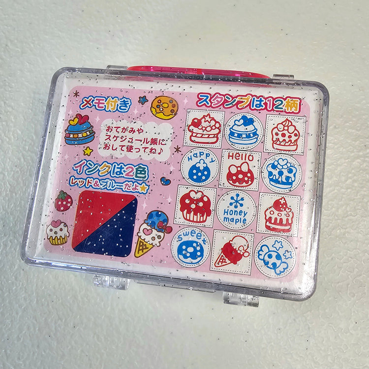 Honey Maple Kawaii Stamp set stampers Japan Retro Collectible Gifts Planner Used