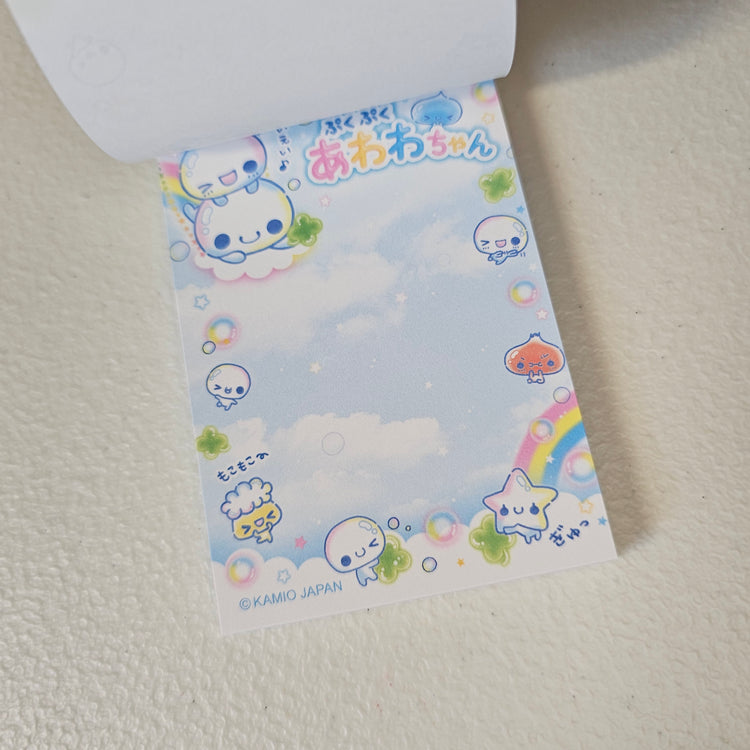 Awawa chan Mini Memo Pad Kawaii Stationery Collectible Gifts