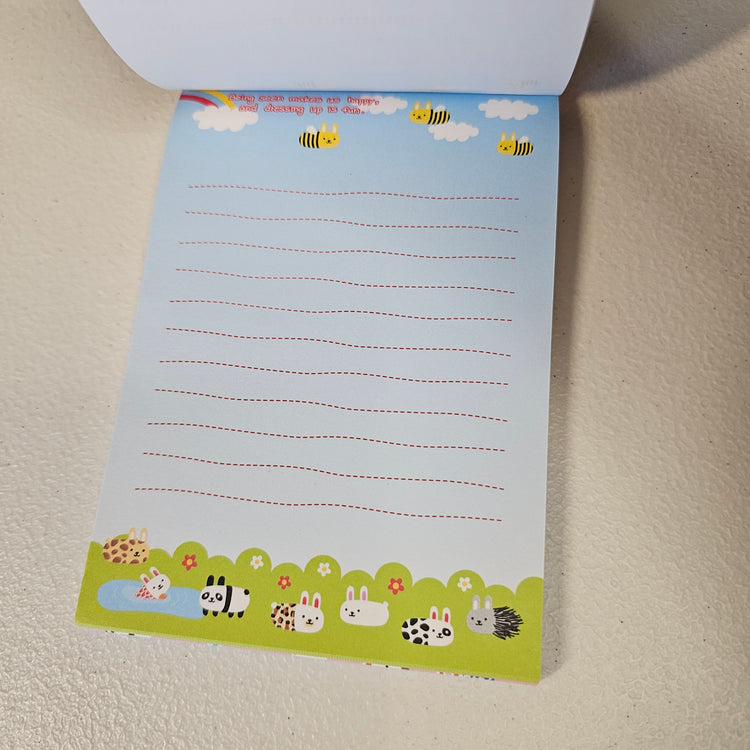 Usacolle Large Memo Pad Sticker Page Kawaii Stationery Notepad Collectible Gifts