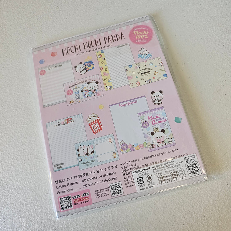 Mochi Panda Kamio Letterset stationery Set Kawaii Japan Mail Letter Writing Collectible Gifts