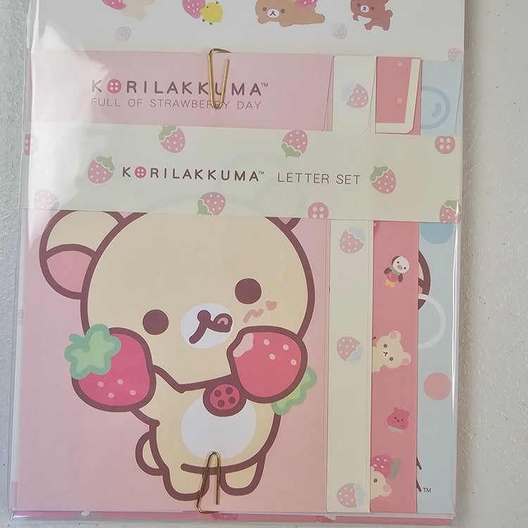 San-x RIlakkuma Letterset stationery Set Kawaii Japan Mail Letter Writing Collectible Gifts