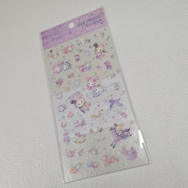 San-x Sentimental Circus Stickers Sticker Sheet Kawaii Japan Collectible Cute Gifts