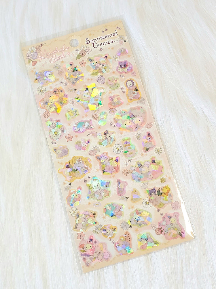 San-x Sentimental Circus Stickers Sticker Sheet Japan Kawaii Stationery Holographic